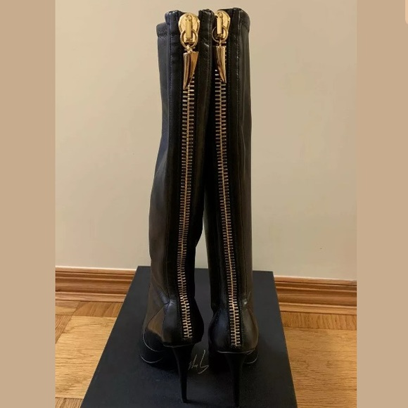 Giuseppe Zanotti Ester 110 Leather Knee Boots 37 - Picture 2 of 7